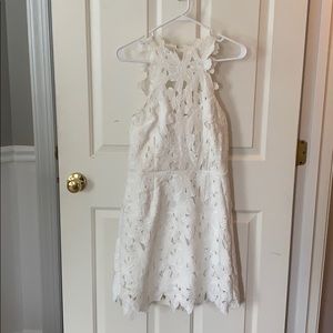 Free people white jessa lace mini dress